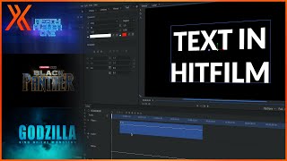 How to use TEXT in HitFilm