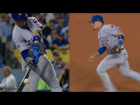 NLCS Gm5: Baez leads Cubs in the field, at the plate