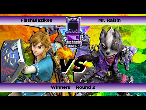 Flynn's Arcade 053 Winners Round 2 - FlashBlaziken (Link) Vs Mr. Raisin (Wolf) SSBU Ultimate