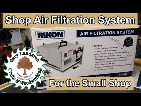 Small Shop Air Filtration With Rikon System 62-400. Ep.2019-26