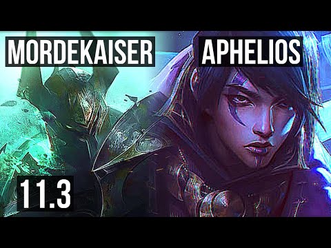 MORDEKAISER & Fiddlesticks vs APHELIOS & Galio (ADC) (DEFEAT) | 1.8M mastery | KR Diamond | v11.3