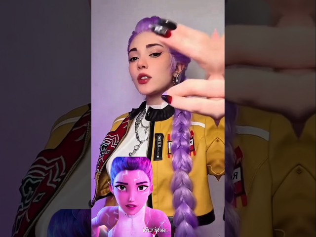 Vídeo relacionado con KPop Demon Hunters Oficial Sudadera con Capucha para Niñas, 4-14 Años, Sudadera Huntrix (9-10 Años, Negro/Rosa Saja Boys)