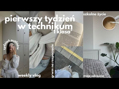 pierwszy tydzień w TECHNIKUM *weekly vlog* - szkolne życie, powrót do rutyny, back to school 2023