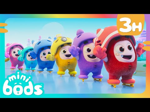 Ice Skating Lessons with Fuse! | 🌈 Minibods 🌈 | Preschool Learning | Moonbug Tiny TV