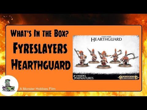 What's in the Box? Games Workshop Fyreslayers Auric Hearthguard - A Model Kit Unboxing Video
