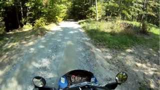 preview picture of video 'Motorcycle on dirt roads in CT MA & VT'
