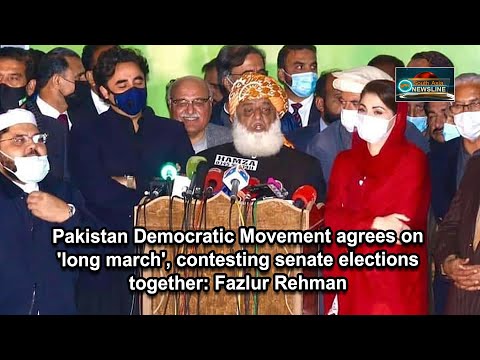 PDM agrees on 'long march', contesting senate elections together Fazlur Rehman