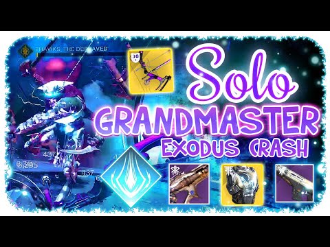 Solo 1620 Grandmaster Nightfall Titan Exodus Crash - Destiny 2 Commentary