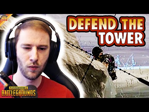 chocoTaco Must Defend the Tower ft. Halifax - PUBG Duos Gameplay