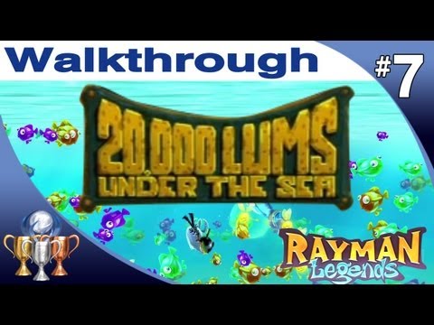 Rayman Legends Walkthrough - ALL 20,000 Lums Under The Sea Levels [Part 1/2] [PS4 / Xbox One]
