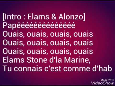 Elams - La Frappe ft. Alonzo [Paroles]