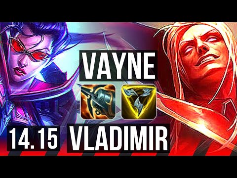 VAYNE vs VLADIMIR (TOP) | 1200+ games, Legendary | EUW Challenger | 14.15