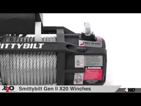X20 10 GEN2 WIRELESS WATERPROOF WINCH - SMITTYBILT - ELECTRIC - 10,000 PLUS POUNDS