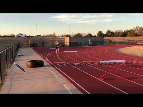 11 year old girl 3 stepping hurdles