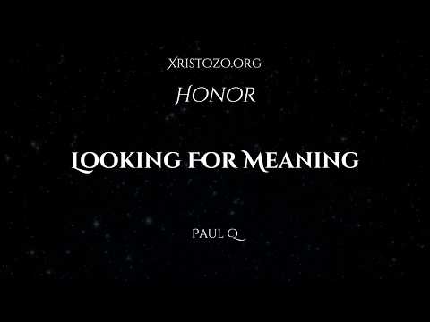 Looking For Meaning