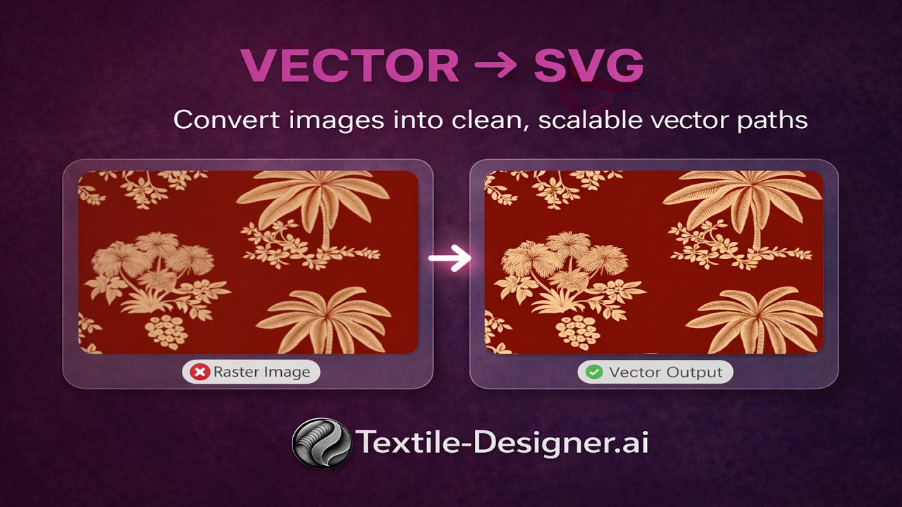 Convert Any Design into Clean Vector Artwork | AI Vectorizer for Textile Printing