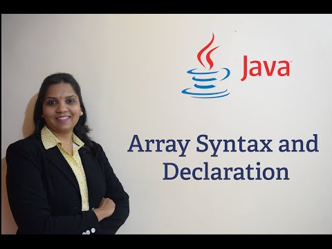 Java Tutorials 33 Array Syntax And Declaration