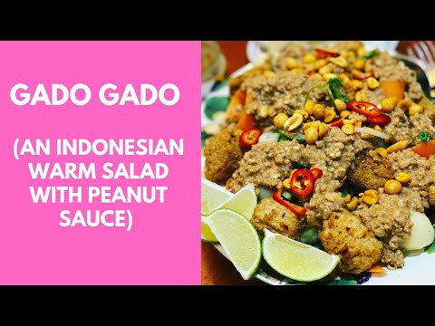 Gado Gado | A warm Indonesian salad with peanut sauce | Vegan