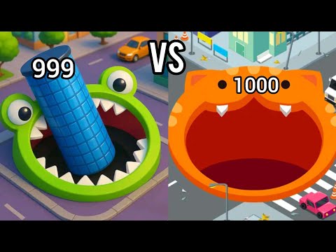 Giant Eating Battle: Hole.io VS Hole!🔥😱