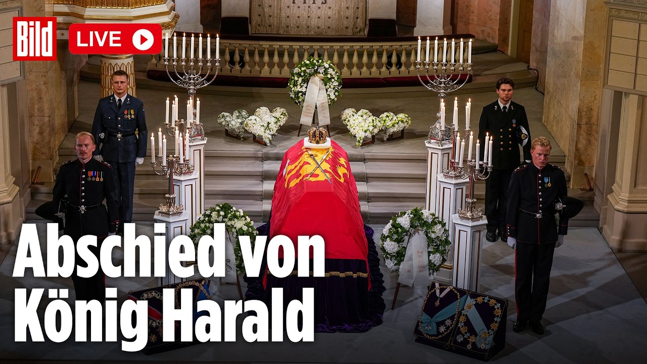 🔴 Harald V.: Volk nimmt Abschied von Norwegens König