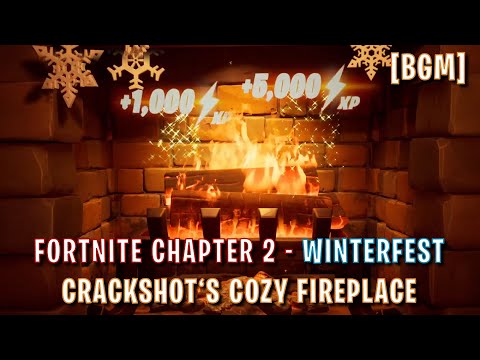 Fortnite Chapter 2 - Winterfest - Cozy Fireplace (1 hour)