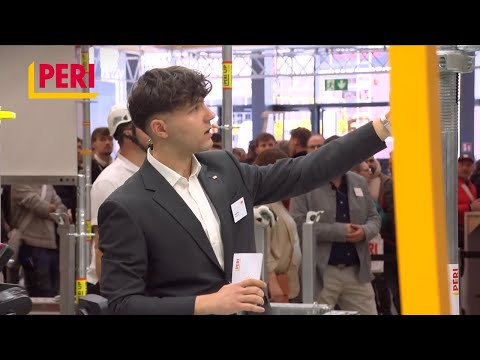 Bauma 2025 – Live Präsentation auf dem Marktplatz in der PERI Messehalle
