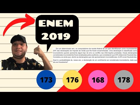 ENEM 2019 Questão 178 Prova Cinza - Matemática Probabilidade Receita Federal