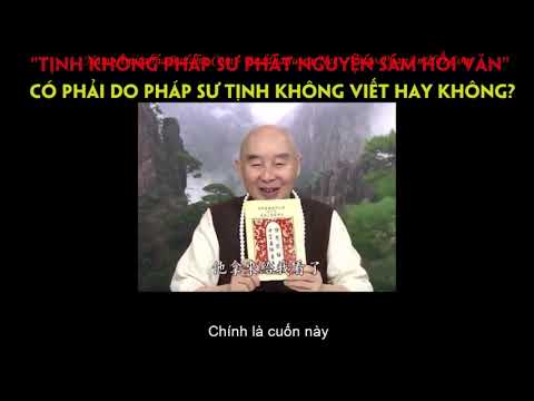 Sách Văn Phát Nguyện Sám Hối có phải do Pháp sư Tịnh Không viết hay không