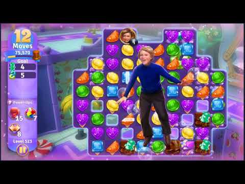 Wonka's World of Candy Level 523 - NO BOOSTERS + FULL STORY 🍫 | SKILLGAMING ✔️