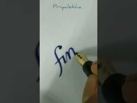 Arte de caligrafia fina com caneta-tinteiro | Escrita incrível | #shorts #fine #caligrafia