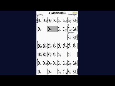 In a sentimental mood - Backing Track 60 BPM (to improvise)