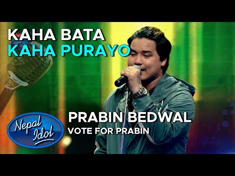 Kaha Bata Kaha Purayo- Sonu Nigam | Vote for Prabin Bedwal | Nepal Idol Season 3 | AP1HD