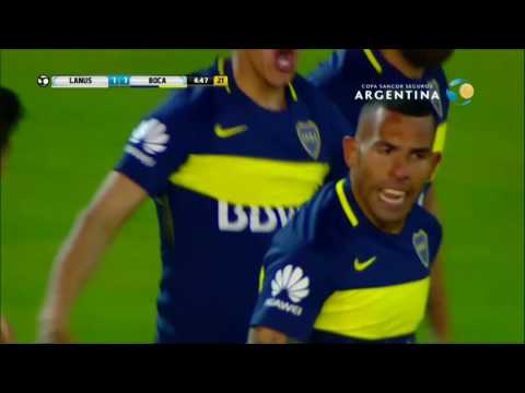 Gol de Tevez (1-1) / Boca Juniors 2 (4) - (2) 2 Lanús - 8vos de final Copa Argentina 2016