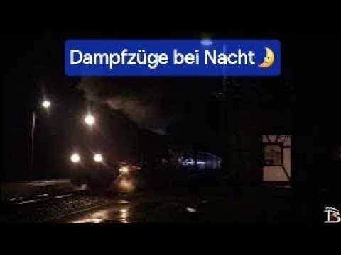 steam trains at night