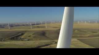 preview picture of video 'Wind Towers in Garfield County Washington   Lower Snake River Project'