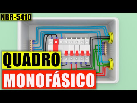 COMO MONTAR QUADRO DE DISTRIBUIÇÃO MONOFÁSICO (QDC) COMPLETO.
