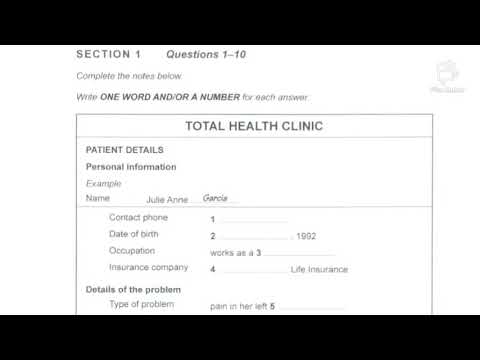 Total Health Clinic Hörverstehenstest #IELTS Hörverstehen Übungstest/Neues Format/Unbedingt auspr...