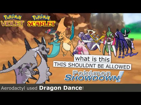 Dragon Dance MEGA Aerodactyl SWEEP (pokemon showdown)