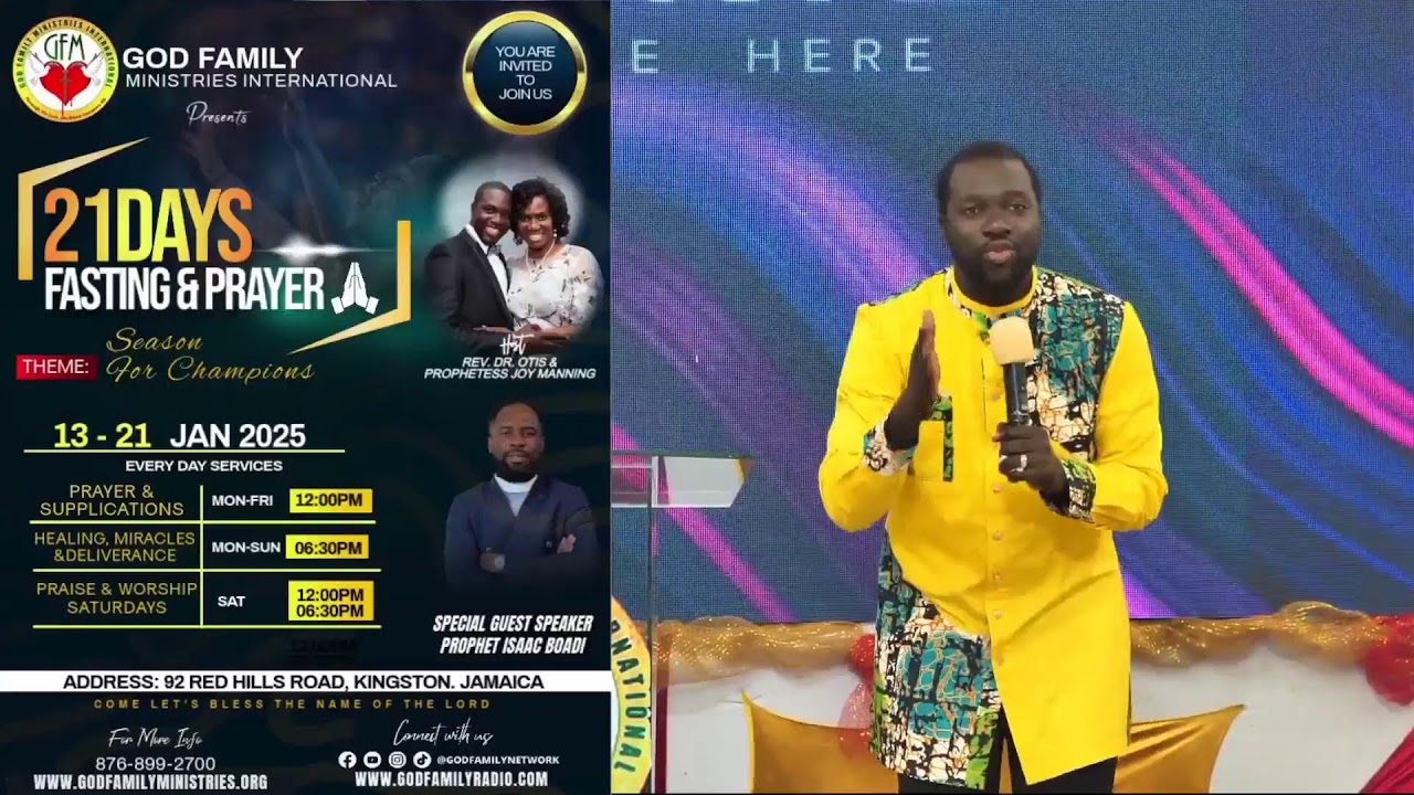 GFMI 10:45 AM SERVICE - DAY 19 OF 21 DAYS FASTING & PRAYER| REV. DR. OTIS MANNING