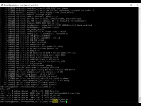 Xenomai RTDM Uart driver for Beaglebone Black Demo video