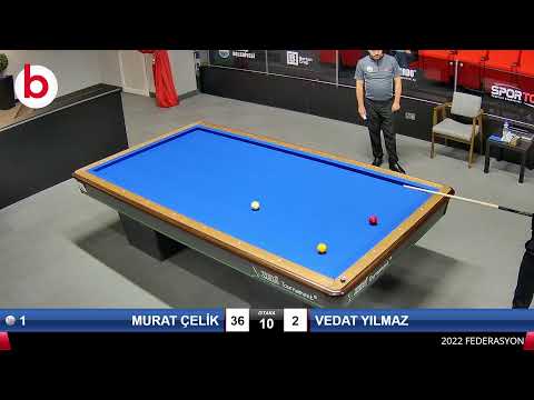 MURAT ÇELİK & VEDAT YILMAZ Bilardo Maçı - 2022 FEDERASYON KUPASI-FİNAL GRUBU 1/32