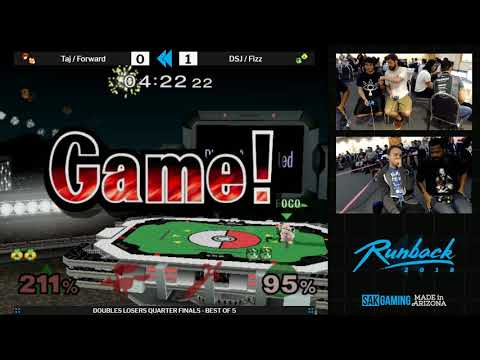 Runback 2018 Doubles Losers Quarters - Taj/Forward (Red) vs DSJ/Fizz (Green)