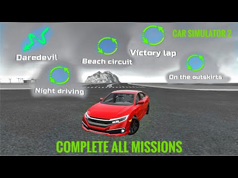 Complete All Missions In Car Simulator 2  | Car Simulator 2 New Update 2025 #carsimulator2