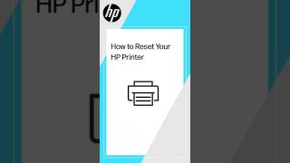 How to reset your HP printer #shorts