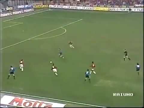 Ruben Sosa dribbling Franco Baresi / Inter vs Milan Coppa Italia 1992-1993