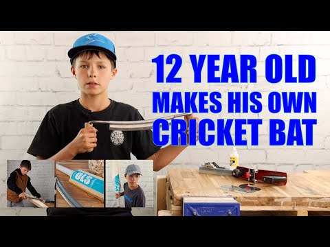 Ollie Makes his Own CRICKET BAT