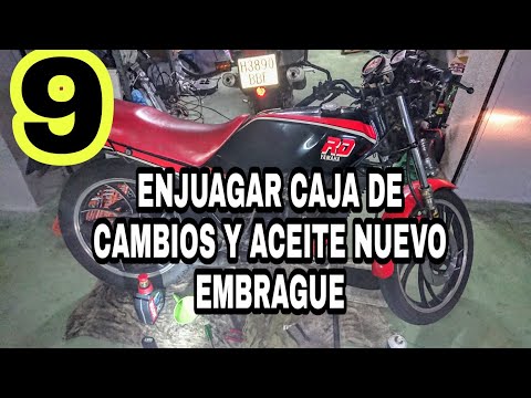 #9 🛠️ Cambiar ACEITE Caja de cambios Viejo Sin dejar Posos💀Rescate Yamaha RD 80 Moto parada 17 años