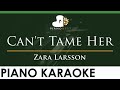 Zara Larsson - Can't Tame Her - LOWER Key (Piano Karaoke Instrumental)