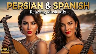Download lagu Persian & Spanish Fusion Relaxing Music 4K | Persian Gulf & Spanish Beaches | Guitar & Santur mp3