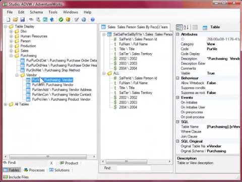 Studio – Organising Tables and Fields into Folders